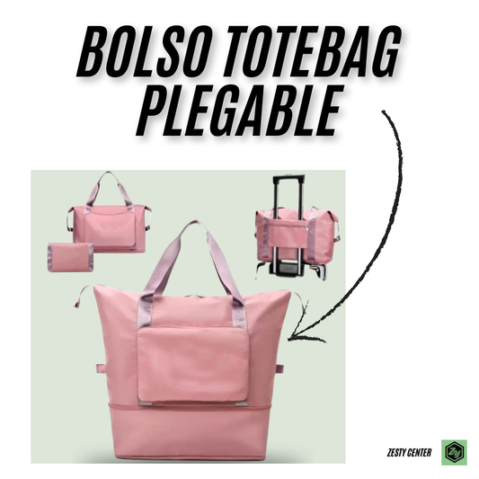 Bolso Totebag Plegable Rosa